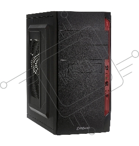 Корпус Minitower Exegate QA-410 Black, mATX, <XP400, Black, 120mm> 2*USB, Audio