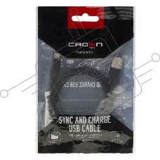 Кабель Crown USB - Lightning CMCU-1012L черный