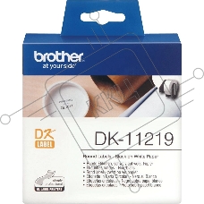 Картридж ленточный Brother DK11219 12 мм, черный шрифт, белый фон, для BROTHER QL-5X0, QL-7X00, QL-8X0, QL-10X0, QL-1X10