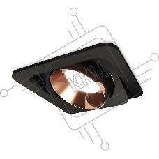Комплект встраиваемого поворотного светильника Ambrella light XC7659025 SBK/PPG черный песок/золото розовое полированное MR16 GU5.3 (C7659, N7035)