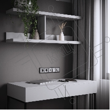 Розетка с заземлением, шторками и USB тип A+C (серебряный матовый)