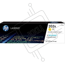 Картридж лазерный HP CF542X (HP 203X) желтый для HP LaserJet M254/M280/M281 2500 страниц.