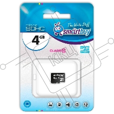Флеш карта microSD 4Gb Smartbuy microSDHC Class 10