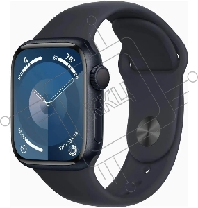 Смарт-часы Apple Watch Series 9 A2980 45мм OLED корп.темная ночь Sport Loop рем.темная ночь разм.брасл.:145-220мм (MR9A3ZP/A)
