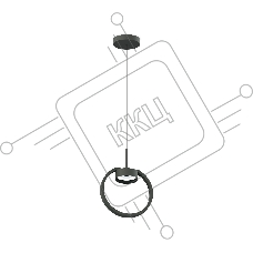 Корпус светильника C9102 SBK черный песок 200*20*1085mm GX53