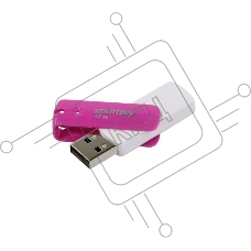 Флеш Диск 32Gb USB Drive <USB2.0> SmartBuy Diamond Pink (SB32GBDP)