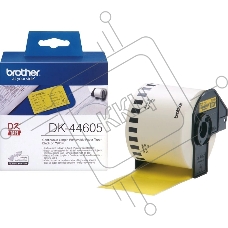 Адресные наклейки Brother DK44605 62 мм, 30.48 м, черный шрифт, желтый фон, для BROTHER QL-5X0, QL-7X00, QL-8X0, QL-10X0, QL-1X10