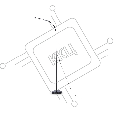Светильник Ambrella light TR97706 BK черный LED 12W 3000K-6400K 250*190*1770 (ПДУ РАДИО 2.4G)