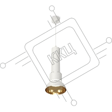 Светильник Ambrella Light XP8110007 SWH/PYG/CL белый песок/золото желтое полированное/прозрачный GX53