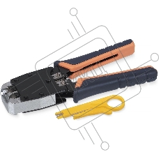 Инструмент для обжима проводников Cabeus, RJ-45 (8P8С); RJ-12 (6P6С), профессиональный, (HT-500)