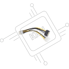 Разветвитель питания Cablexpert CC-PSU-82, Molex+SATA->PCI-Express 8pin, для подключения в/к PCI-Е (8pin) к б/п ATX