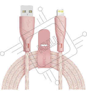 Кабель Crown USB - Lightning CMCU-3043L pink