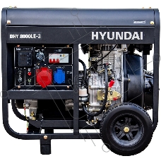 Электрогенератор дизельный Hyundai DHY 8000LE-3, 6.5 кВт, 79 дБ, 111 кг