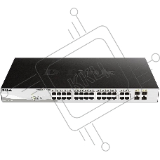 Коммутатор D-Link DGS-1210-28MP DGS-1210-28MP/F 24G 24PoE+ 370W настраиваемый