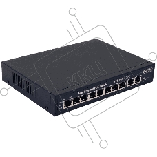 Коммутатор PoE OSNOVO SW-21000(120W), 8 x FE с поддержкой PoE (IEEE 802.3af/at), 2 x FE, до 30W на порт, суммарно до 120W