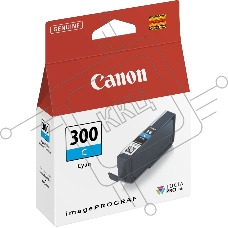 Картридж Canon PFI-300 C EUR/OCN голубой (735 стр.) для Canon imagePROGRAF PRO-300