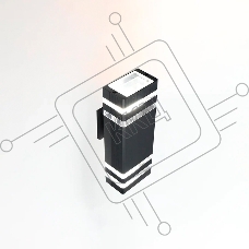 Фасадный светильник General GWL-2MR16-GU10-S-IP65 Черный с двойным боковым рассеивателем Катет