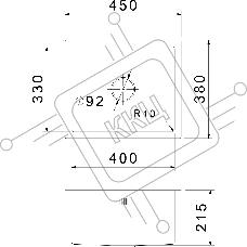 Кухонная мойка GRANFEST METAL 4538 PVD графит 1 чаша 400x330x205, монтаж: универсальный, материал: нержавеющая сталь, графит
