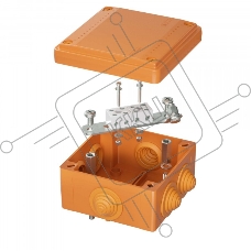 Коробка пластиковая FS с кабельными вводами и клеммниками, IP55,100х100х50 мм, 4р, 450V,6A, 4 мм.кв FSB11404 DKC