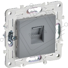 SKANDY Розетка компьютерная RJ45 кат.5E SK-K01Gr серый
