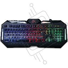 Клавиатура Qumo Spirit, проводная, 104 клавиши, встроенная радужная подсветка.