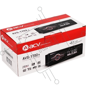 Автомагнитола ACV AVS-1702R 1DIN 4x25Вт