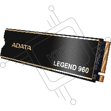 Накопитель SSD ADATA LEGEND 960, 2Tb, PCIe 4.0 x4, M.2 2280, NVMe, R/W 7400/6800, с радиатором