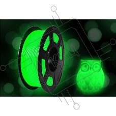 Филамент NVPRINT PLA Noctilucen (Glow In the Dark) Green для 3D печати диаметр 1.75мм  длина 330 метров  масса 1 кг