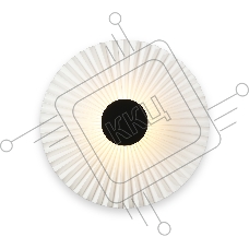 Настенный светильник Ambrella light LH72641 BK/WH черный/белый 6W 3000K D300*100