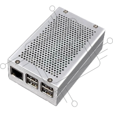 Корпус ACD Heat Dispersion Metal Aluminium Alloy Case for Raspberry Pi 3, Silver RA193