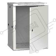 Шкаф монтажный ITK LINEA W (LWR3-12U64-MF) настенный 12U 600x450мм пер.дв.металл 90кг серый 350мм 29кг 200град. IP20 IK10 сталь
