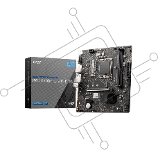 Материнская плата MSI PRO H610M-G WIFI DDR4, Socket LGA 1700, Intel H610, 2xDDR4, 4xSATA, 1xM.2, 1xPCIe 4.0 x16, 1xPCIe 3.0 x1, 1xHDMI, 1xDP, 1xVGA, 1x 1Gb LAN, 4xUSB-A 2.0, 2xUSB-A 5Gbps, 3x3.5 мм, 7.1, mATX