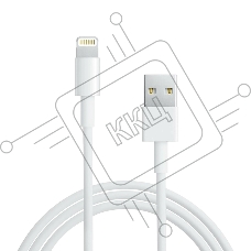Кабель Rexant USB-A – Lightning, 2,4А, 2м, ПВХ, белый