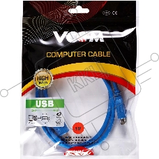 Кабель удлинительный VCOM VUS7065-1M USB3.0 Am-Af 1m