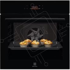 Духовой шкаф электрический Electrolux LOE8F38Z с конвекцией, объем 72 л, 17 режимов, очистка каталитическая, 3 стекла в дверце, направляющие проволочные + телескопические (1 уровень),черное стекло
