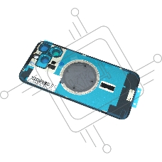 Задняя крышка (стекло) для iPhone 16 Pro Max (A3296) в сборе со стеклом камеры черная