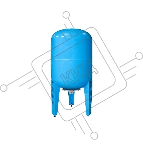 Гидроаккумулятор вертикальный В 50, металлический фланец