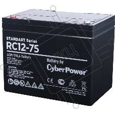 Аккумуляторная батарея SS CyberPower RC 12-75 / 12 В 75 Ач Battery CyberPower Standart series RC 12-75 / 12V 75 Ah
