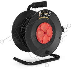 Удлинитель на катушке ExeGate EX286338RUS industrial ECS-2-1R (4 евророзетки с заземлением и с защитными крышками, IP44, 25м, защита от детей, защита от перегрузки, 3х1,0мм2, 10А/2.2кВт)