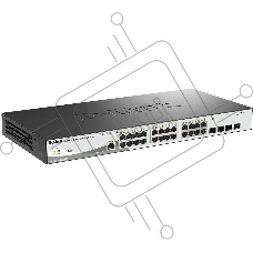 Управляемый коммутатор D-Link DGS-1210-28P/ME/B2A 2 уровня с 24 портами 10/100/1000Base-T и 4 портами 1000Base-X SFP (24 порта с поддержкой PoE 802.3af/802.3at (30 Вт), PoE-бюджет 193 Вт)