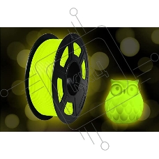 Филамент NVPRINT PLA Noctilucent (Glow In the Dark) Yellow для 3D печати диаметр 1.75мм  длина 330 метров  масса 1 кг