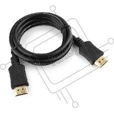 Кабель Cablexpert HDMI CC-HDMI4L-1M, 19M/19M, v2.0, серия Light, позол.разъемы, экран, 1м, черный, пакет