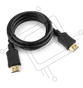 Кабель HDMI Cablexpert CC-HDMI4L-1M, 19M/19M, v2.0, серия Light, позол.разъемы, экран, 1м, черный, пакет