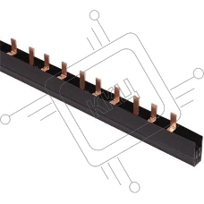 Шина соединительная PIN 3п 100А шаг 27мм (дл.1м) ИЭК YNS51-3-100