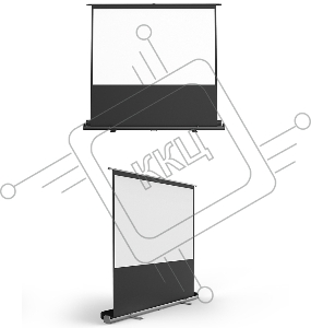Экран для проектора S'OK SCPSF-203x152 100'' 4:3 переносной, напольный, ручной, черный