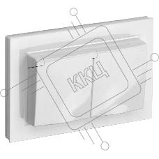 Роз. 2-я с кр. IEK BRITE 16А в сб IP44 РСбш12-3-44-БрБ бел.