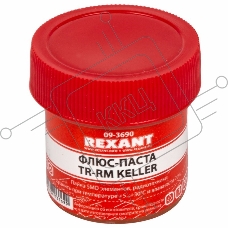 Флюс для пайки REXANT, паста TR-RM KELLER, 20 мл, банка