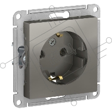 Розетка с/з, 16А, механизм  ATN000943  Schneider Electric Сталь