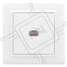 Розетка компьютерная 1-м СП Минск RJ45 бел. Basic EKF ERK01-035-10