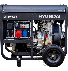 Электрогенератор дизельный Hyundai DHY 8500LE-3, 7.2 кВт,